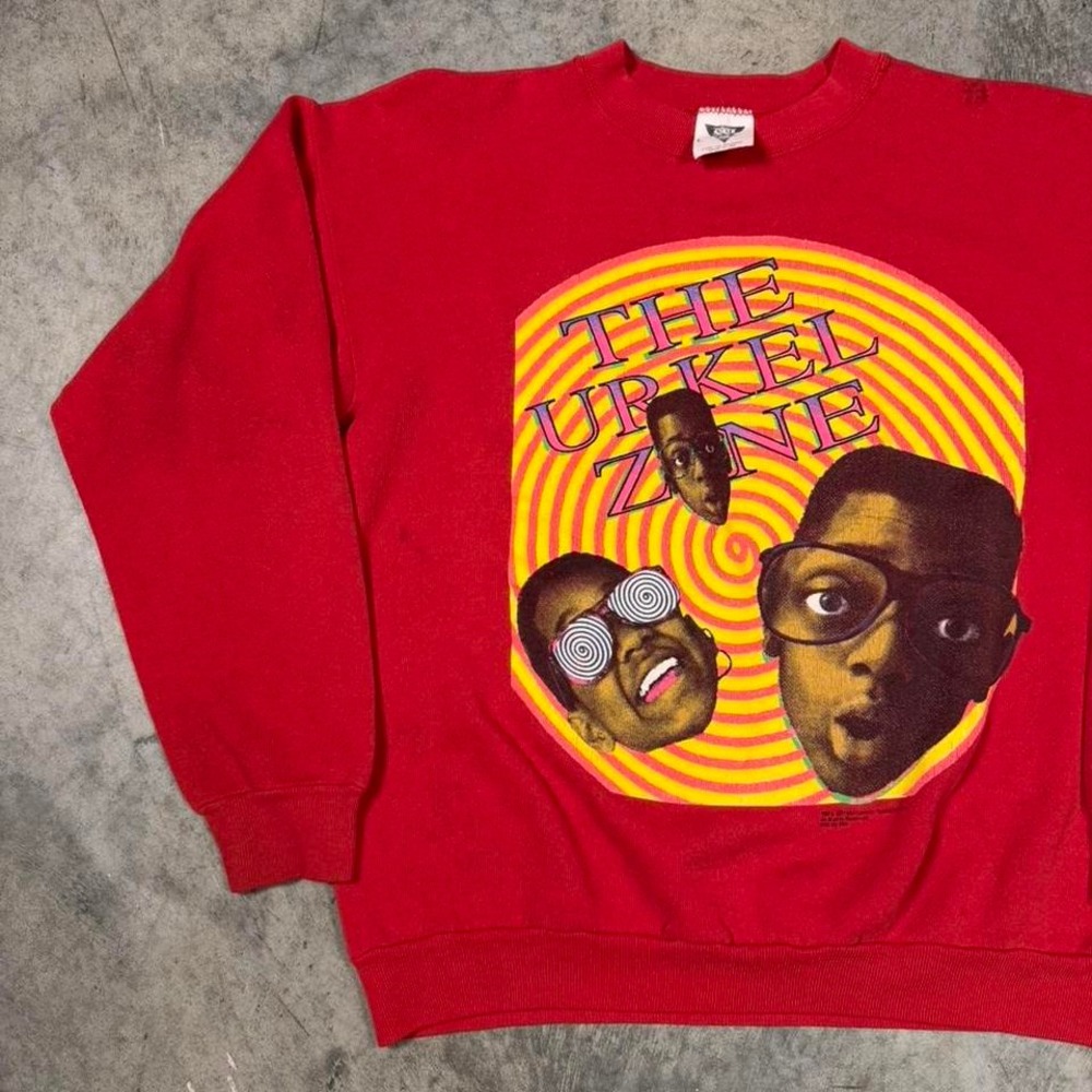 Vintage 90s Steve Urkel Tv Show Promo Crewneck - Picture 2 of 6